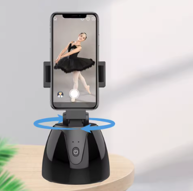 Perche à selfie pour prise de vue intelligente automatique, support de téléphone rotatif à 360 degrés, suivi du visage, tête de trépied de caméra, vidéo Vlog en direct